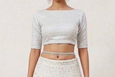 White Shimmer Blouse