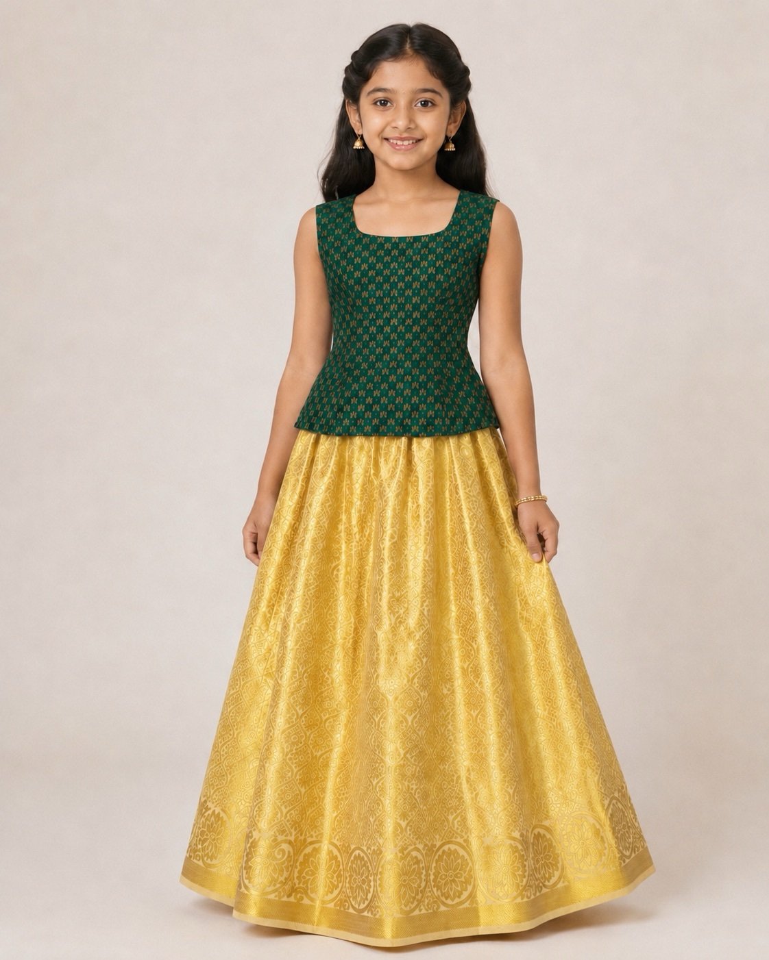 Emerald Green Festive Dress