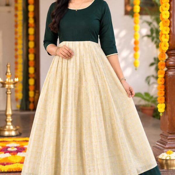 Green Grace Anarkali Gown