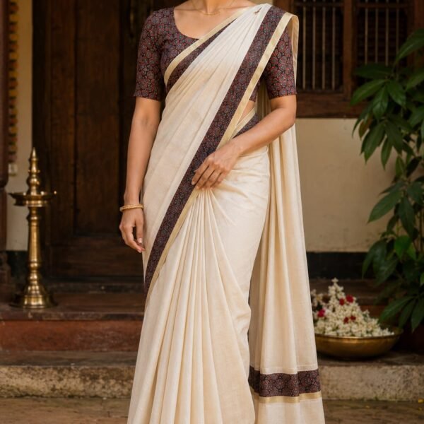 Elegant Heritage Kerala Saree