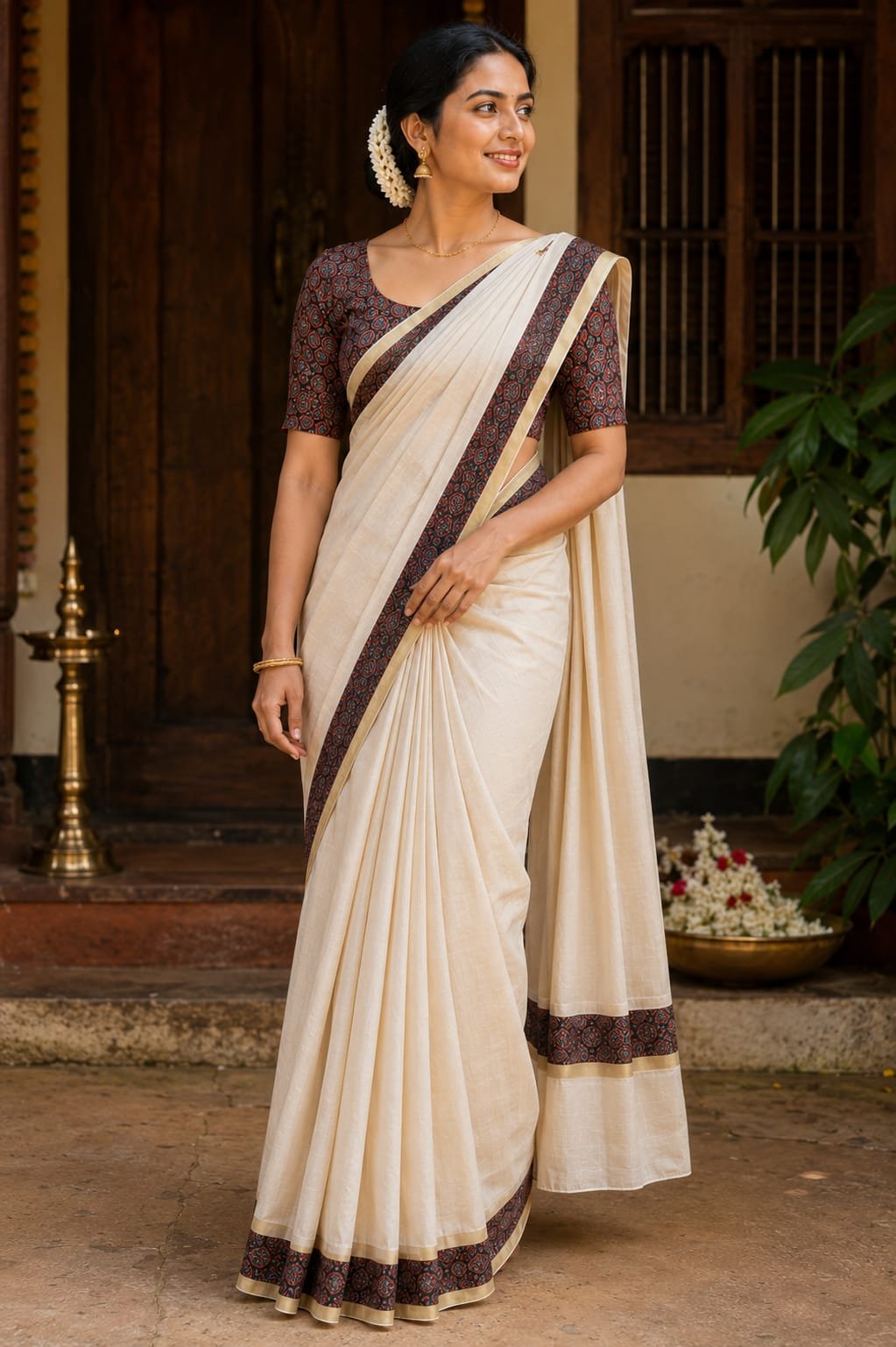 Elegant Heritage Kerala Saree