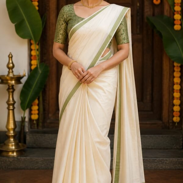 Olive Grace Kerala Saree