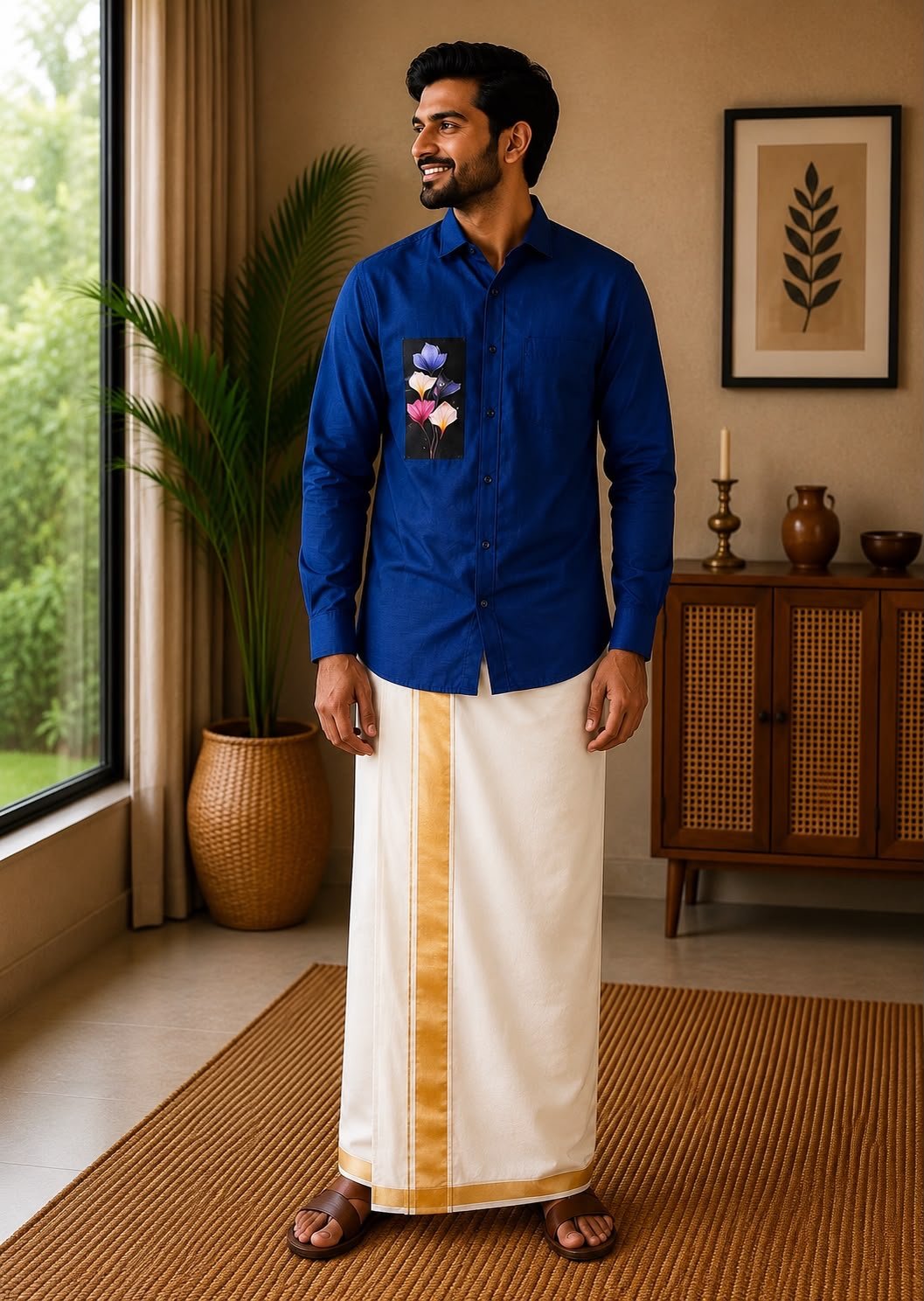 Royal Blue Premium Men’s Shirt - Image 2
