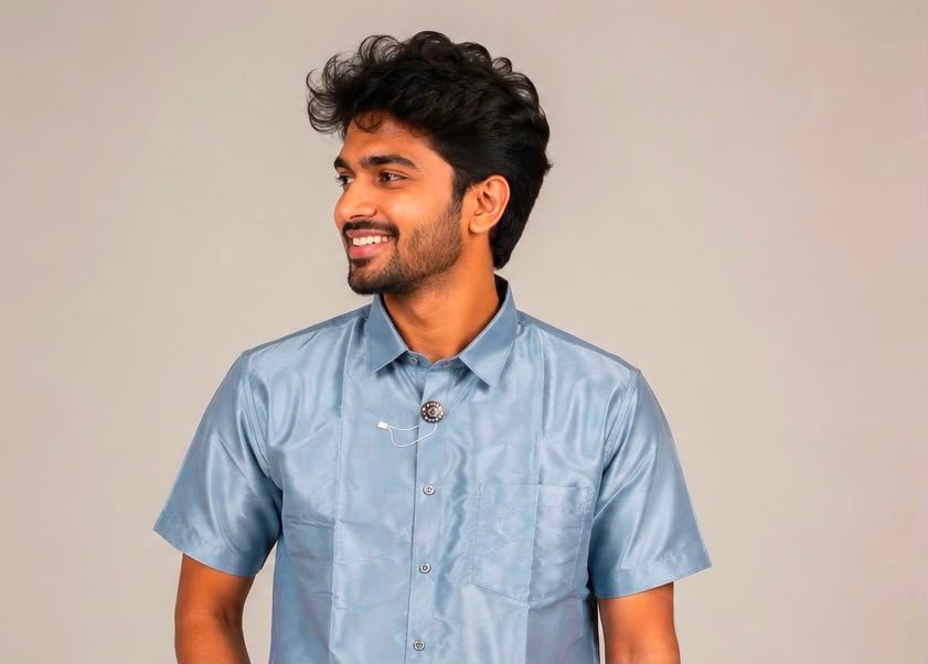 Premium Silk-Finish Shimmer Shirt